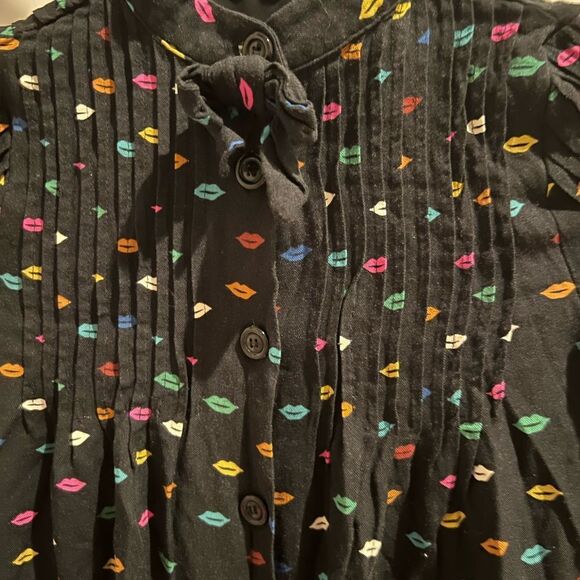 Zara  Kid Girls Buttoned Cute Shirt Dress Sz 6 - Picture 7 of 8